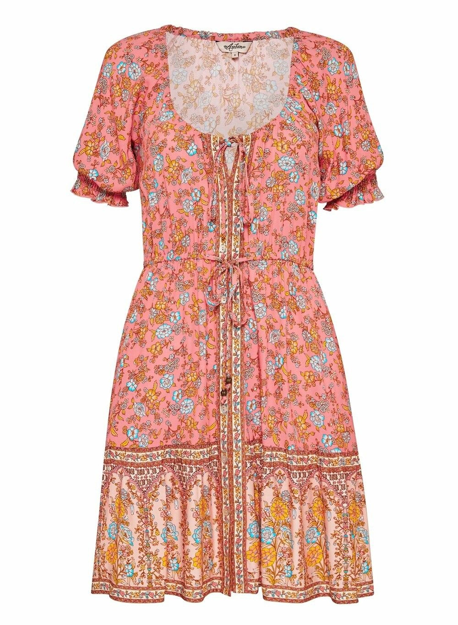 arnhem mini dress Arnhem Floral Print Puff Sleeve Mini Dress