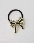 Bow Statement Hardware Hair Tie
