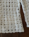 Diane Von Furstenberg Crochet Ecru Jacket