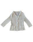 Diane Von Furstenberg Crochet Ecru Jacket