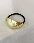 Domed Bar Statement Hardware Hair Tie