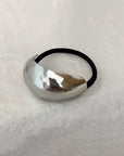 Domed Bar Statement Hardware Hair Tie