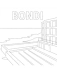 Bondi Icebergs Art Pack – DIY Paint Kit with Canvas, Design & Tools