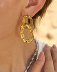 Infinite Hoop Earrings | Gold