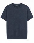 Joseph Lurex Cashmere Tee | Navy
