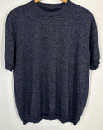 Joseph Lurex Cashmere Tee | Navy