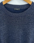 Joseph Lurex Cashmere Tee | Navy