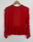 Manning Cartell Embroidered Blouse | Red