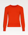 Marcs Crew Neck Knit Long Sleeve Top | Orange