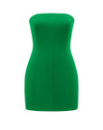 Meshki Strapless Mini Dress | Green
