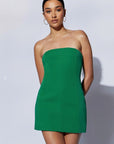 Meshki Strapless Mini Dress | Green