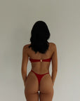 Z The Labell Montego Strapless Top | Burgundy