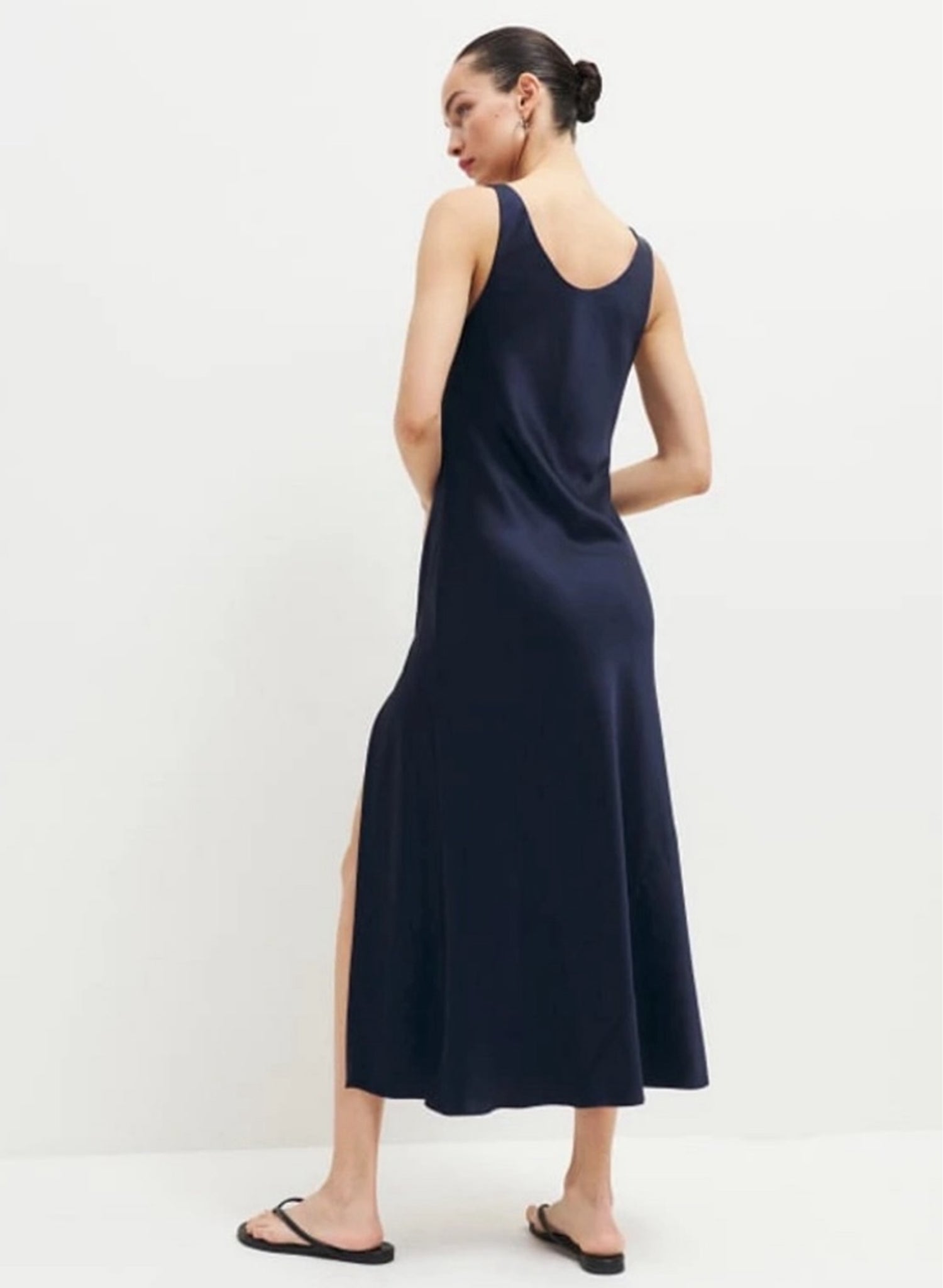 bevin satin dress reformation Reformation Bevin Satin Dress