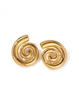 Spiral Statement Earrings | Gold