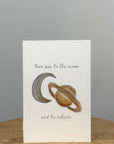 Eloise's Easel Watercolour Card | To the Moon