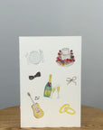 Eloise's Easel Watercolour Card | Wedding Symbols