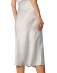 Witchery Satin Slip Skirt | Light Blue