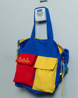 Oh Dia Reversible Beach Bag in Blue/Yellow