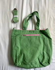 Oh Dia Reversible Beach Bag in Green/Pink