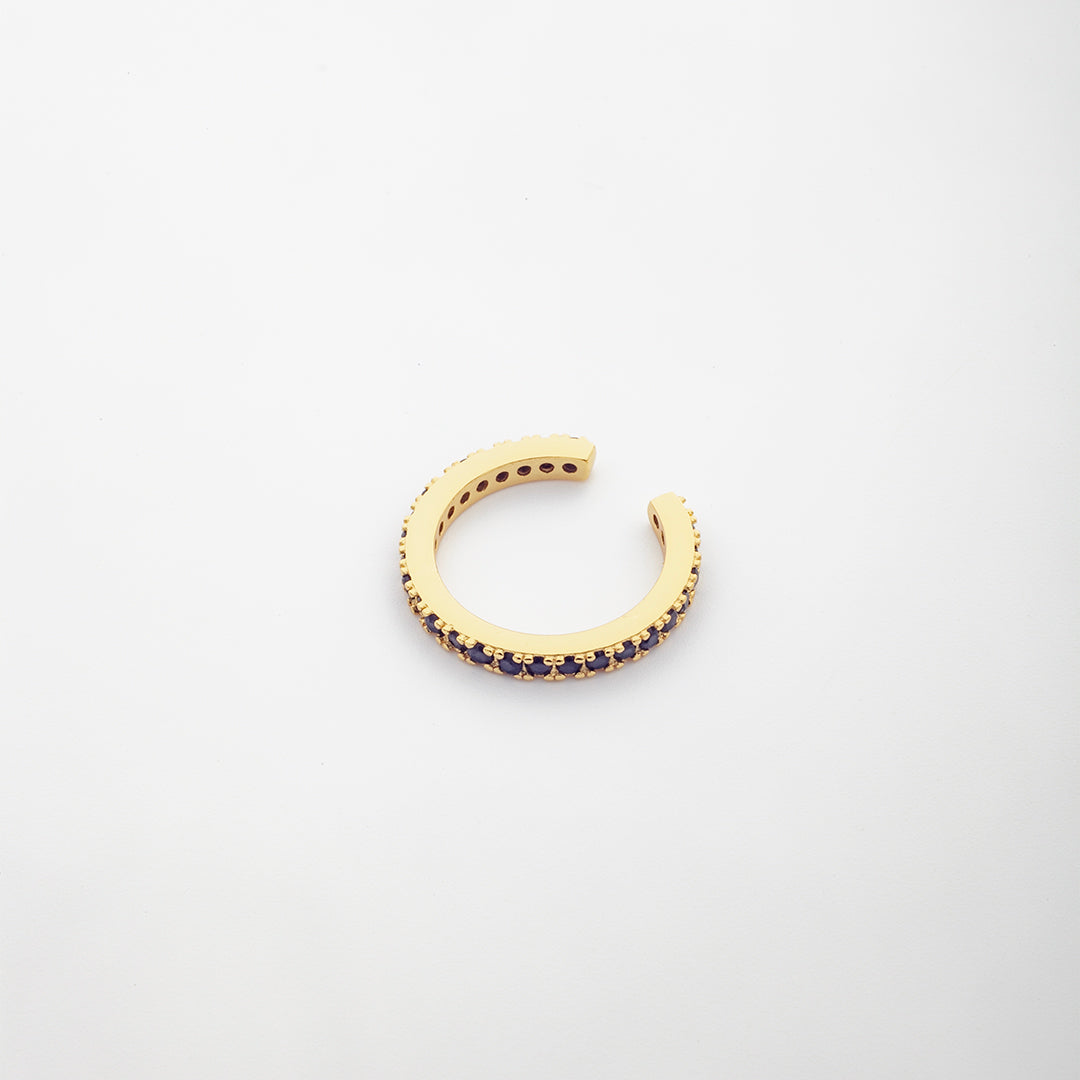 Bella Ear Cuff in Black/Gold