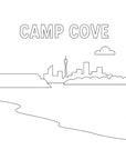 Camp Cove Beach Art Pack – DIY Paint Kit with Canvas, Design & Tools
