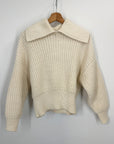 Chunky Collared Jumper | Ecru