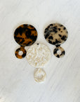 Compact Folding Mirror | White Marble
