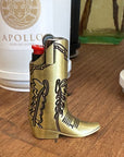 Cowboy Metal Boot Lighter Cover | Brass