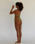 Z The Labell Elia Tie Up Bikini Bottoms | Lime Green