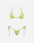 Z The Labell Elia Tie Up Bikini Bottoms | Lime Green