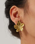 Fiore Statement Earrings in Gold