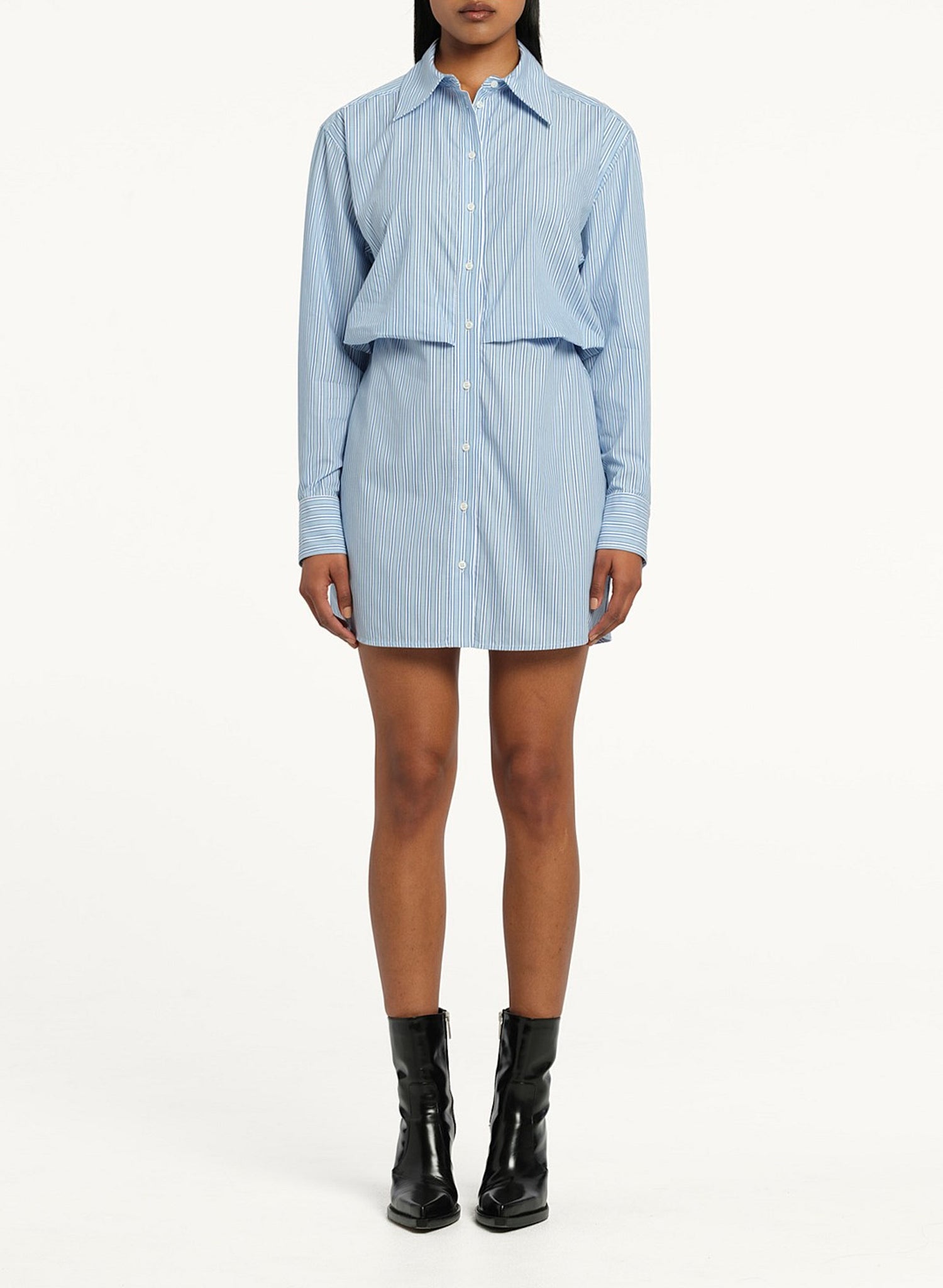 Nobody Denim Striped Shirt Dress