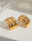 Sia Statement Earrings in Gold