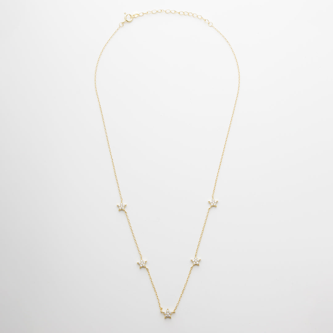 Stars Necklace in Gold