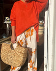 Venroy Cotton Hibiscus Pants