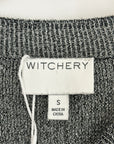 Witchery Lurex Knit T-Shirt | Silver
