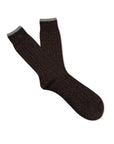Wool Silk Blended Socks | Chocolate Brown