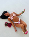 Z The Labell Flora Print Bikini Top
