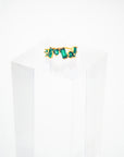 Christina Ear Cuff in Green/Gold