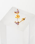 Libby Studs in Lilac/Gold