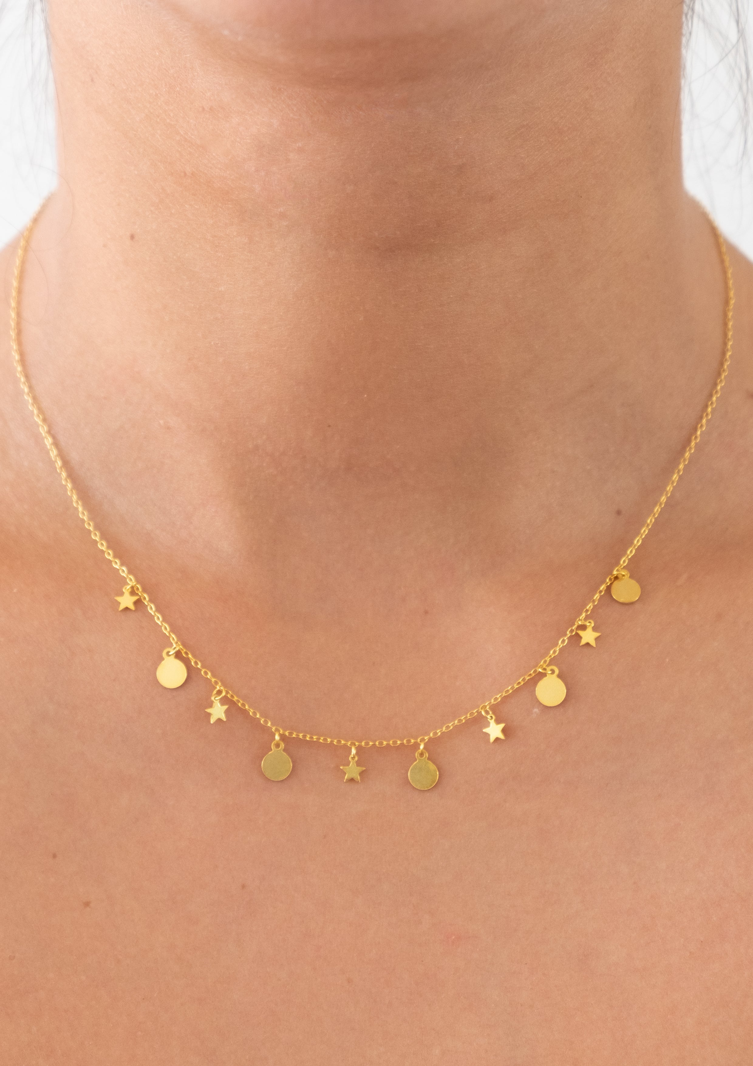 Starry Night Necklace in Gold