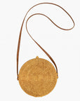 Round Straw Crossbody Bag