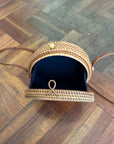 Round Straw Crossbody Bag