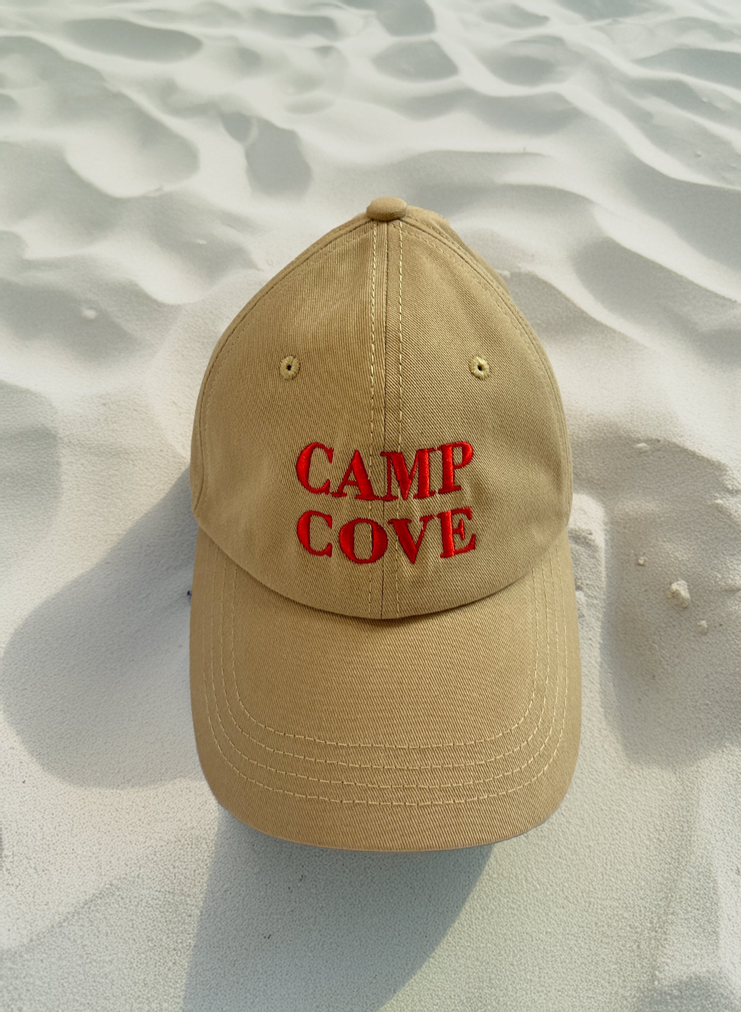 Camp Cove Cap | Khaki/Red