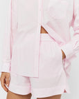 LMND Chiara Cotton Shorts | Light Pink