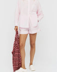 LMND Chiara Cotton Shorts | Light Pink