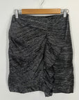 Maje Lurex Ruffle Mini Skirt | Pewter