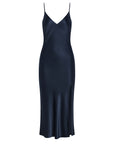 PW Silk Slip Maxi Dress | Black