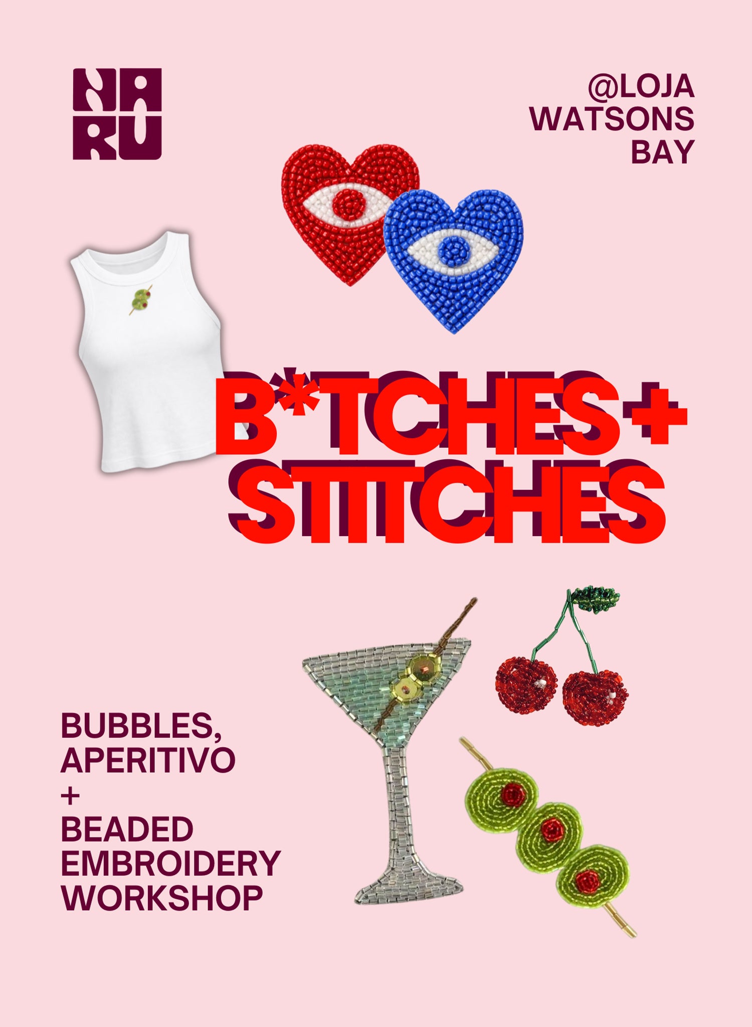 Loja x Naru Beaded Embroidery Workshop