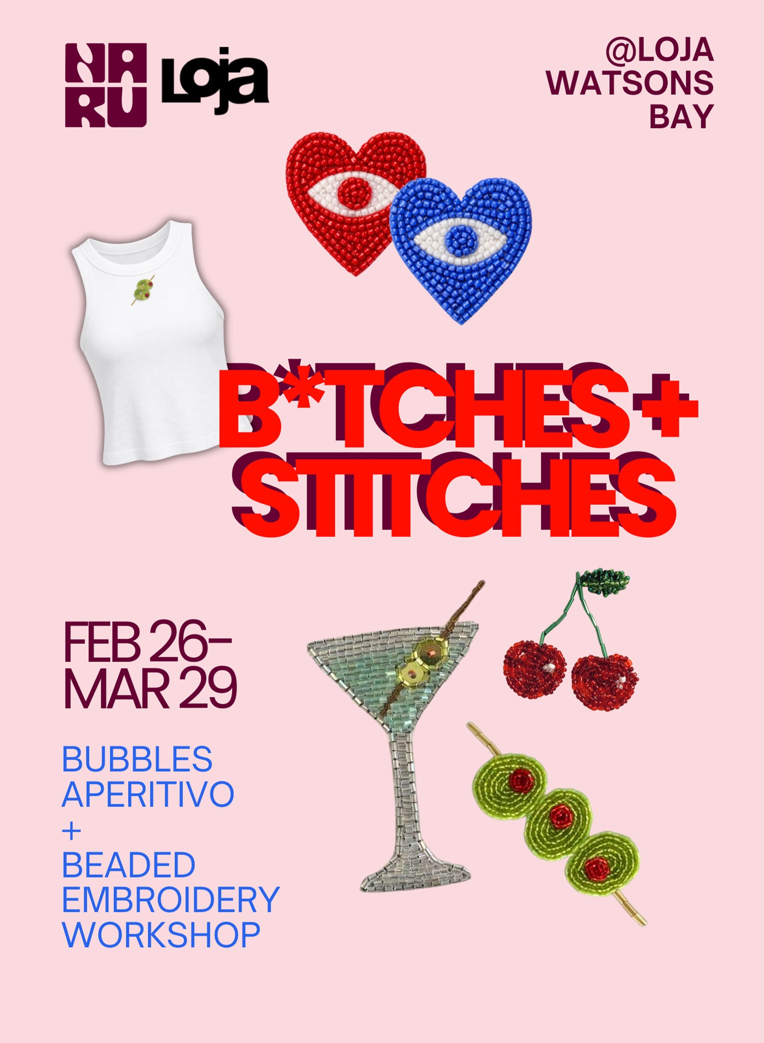 Loja x Naru Beaded Embroidery Workshop